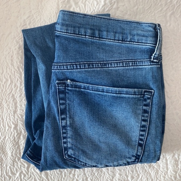 Free People Distressed Skinny Ankle High Rise Jeans - Picture 3 of 15